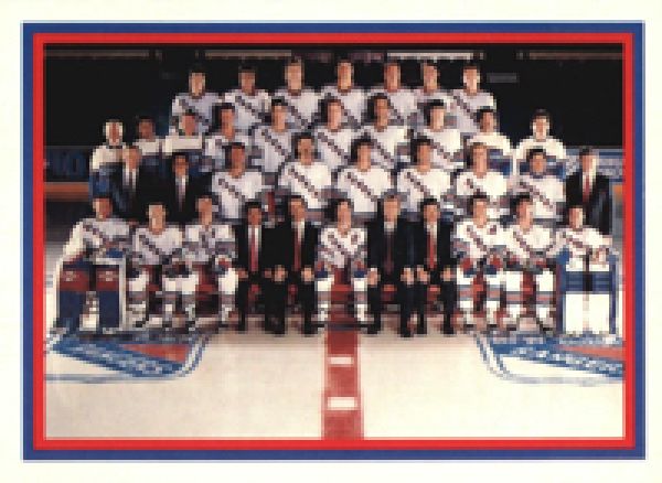 NHL 1990 Kraft Sheet - No 104, 96, 112 - New York Rangers / Detroit Red Wings / Winnipeg Jets