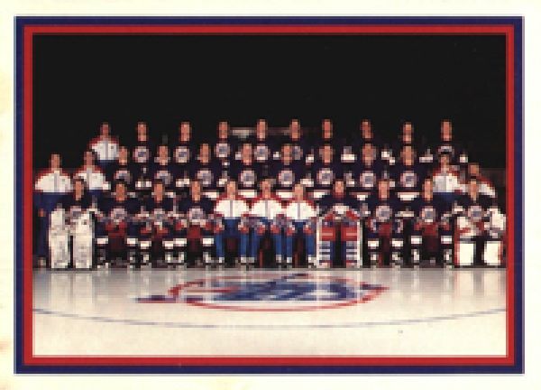 NHL 1990 Kraft Sheet - No 104, 96, 112 - New York Rangers / Detroit Red Wings / Winnipeg Jets