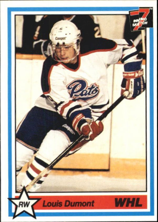 NHL 1990-91 7th Inning Sketch WHL - No 168 - Louis Dumont