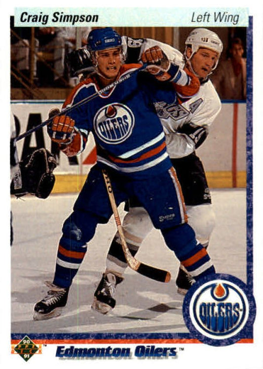 NHL 1990-91 Upper Deck - No 19 - Craig Simpson