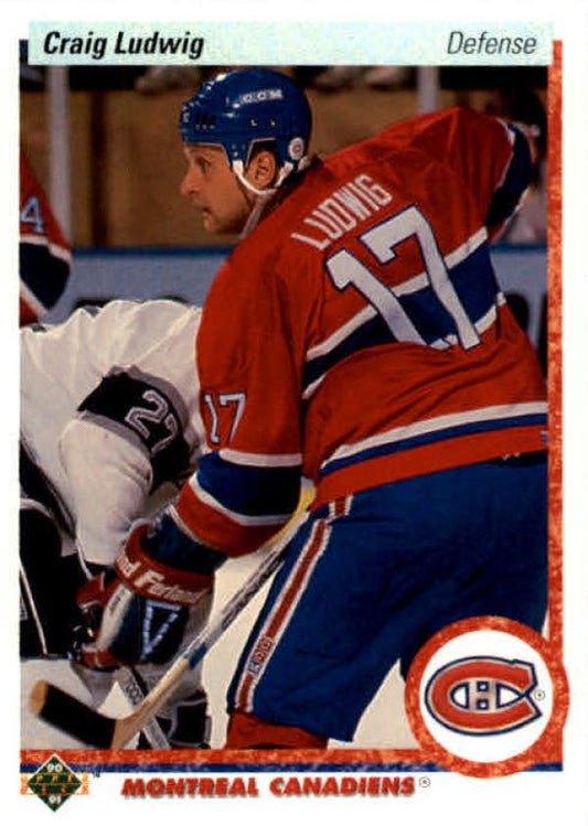 NHL 1990-91 Upper Deck - No 186 - Craig Ludwig