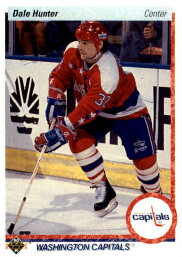 NHL 1990-91 Upper Deck - No 219 - Dale Hunter