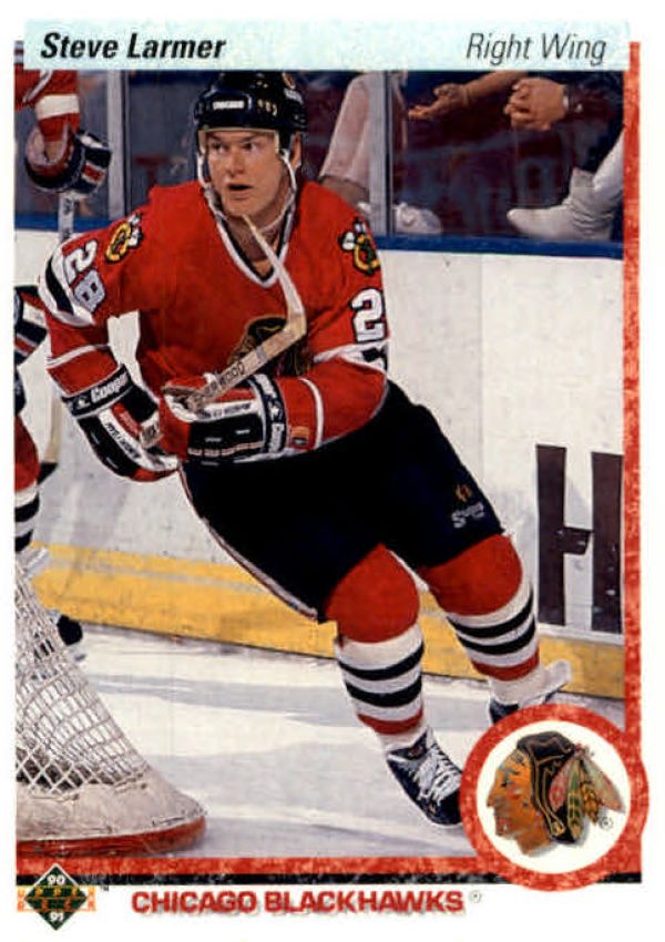 NHL 1990-91 Upper Deck - No 242 - Steve Larmer