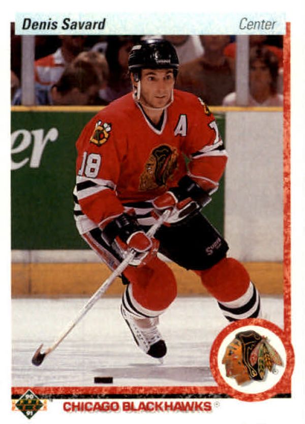 NHL 1990-91 Upper Deck - No 244 - Denis Savard