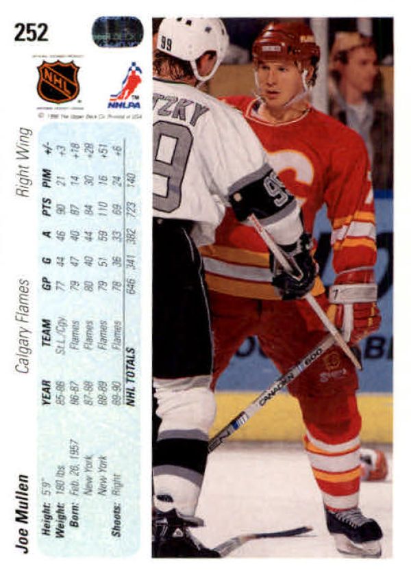 NHL 1990-91 Upper Deck - No 252 - Joe Mullen