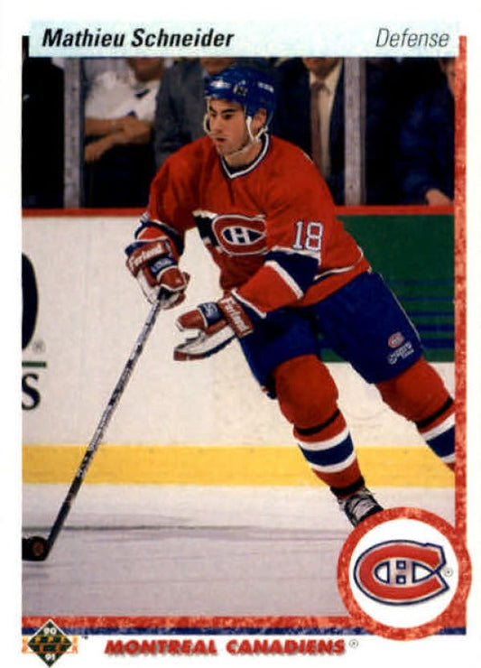 NHL 1990-91 Upper Deck - No 334 - Mathieu Schneider