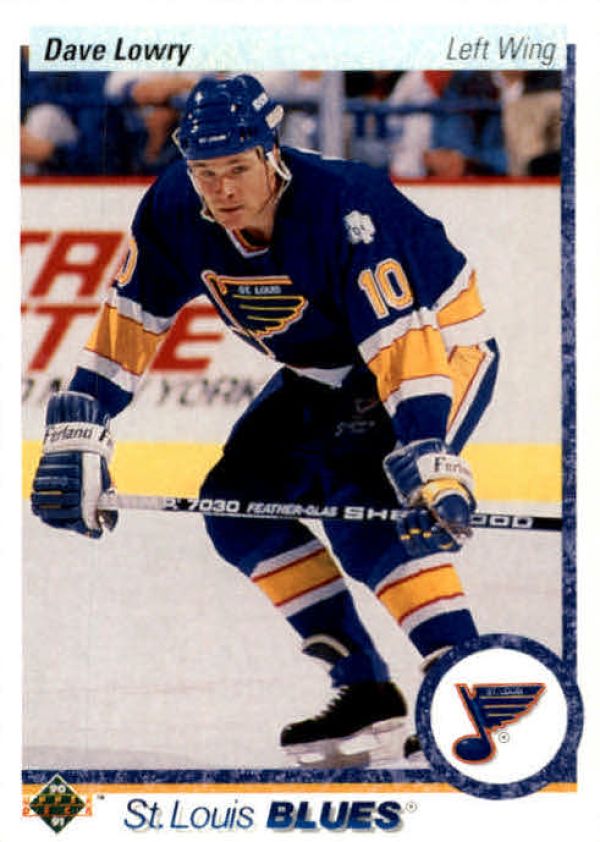 NHL 1990-91 Upper Deck - No 349 - Dave Lowry