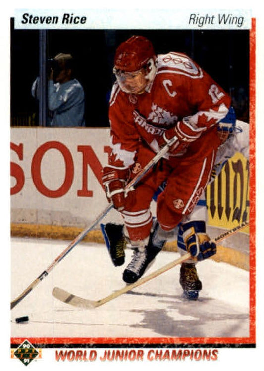 NHL 1990-91 Upper Deck - No 462 - Steven Rice