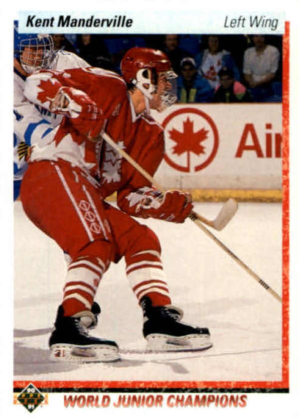 NHL 1990-91 Upper Deck - No 465 - Kent Manderville