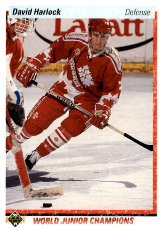 NHL 1990-91 Upper Deck - No 470 - David Harlock