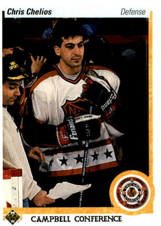 NHL 1990-91 Upper Deck - No 491 - Chris Chelios