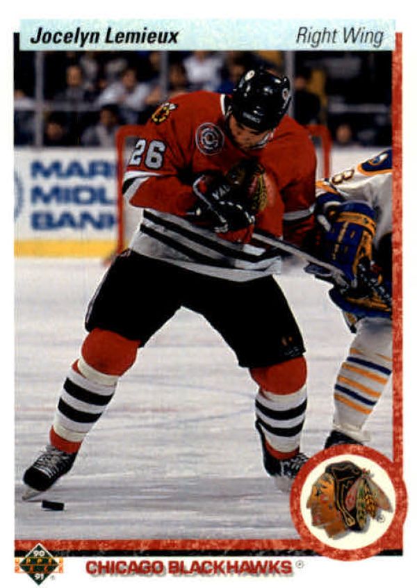 NHL 1990-91 Upper Deck - No. 544 - Jocelyn Lemieux