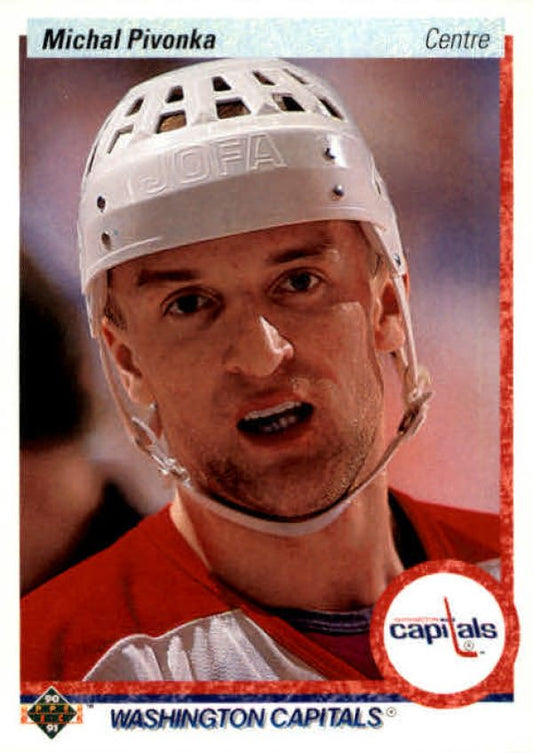 NHL 1990-91 Upper Deck French - No 80 - Michal Pivonka