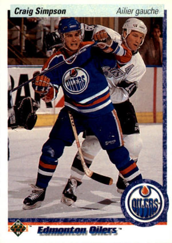 NHL 1990-91 Upper Deck French - No 129 - Craig Simpson