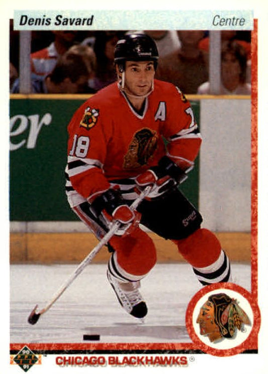 NHL 1990-91 Upper Deck French - No 244 - Denis Savard