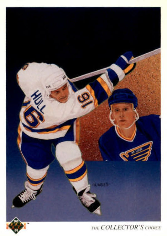 NHL 1990-91 Upper Deck French - No. 312 - Brett Hull