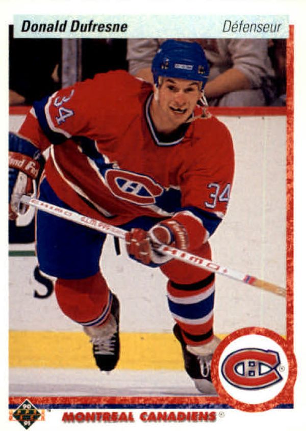 NHL 1990-91 Upper Deck French - No. 332 - Donald Dufresne