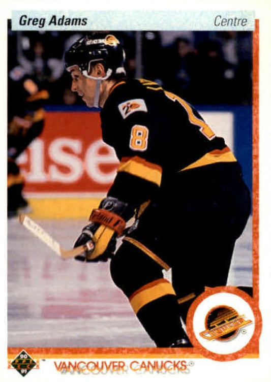 NHL 1990-91 Upper Deck French - No. 342 - Greg Adams