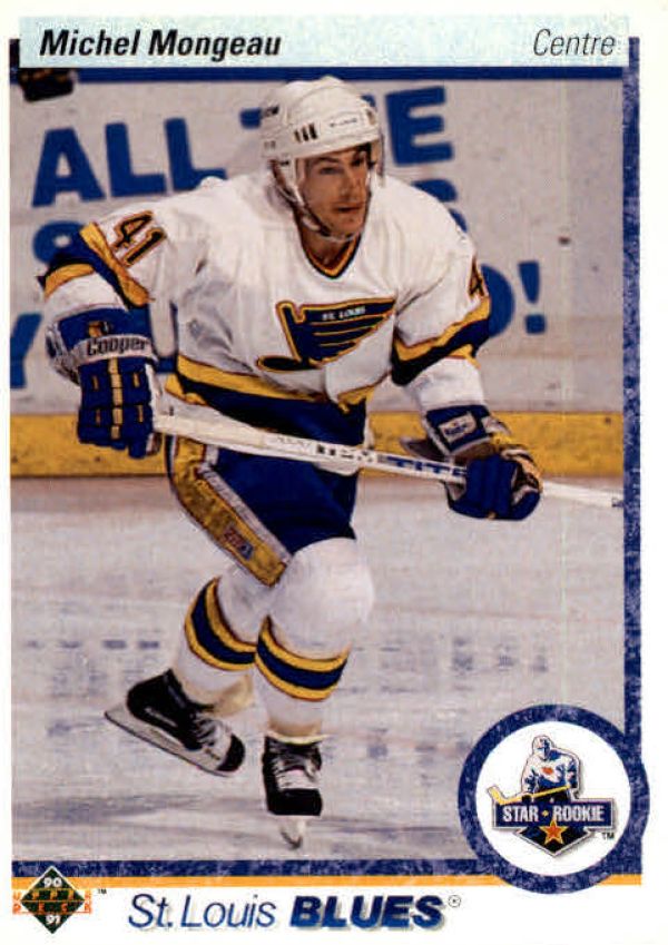 NHL 1990-91 Upper Deck French - No. 345 - Michael Mongeau