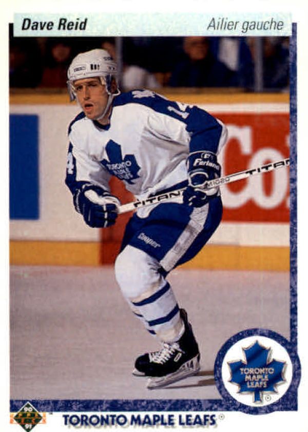 NHL 1990-91 Upper Deck French - No. 364 - Dave Reid