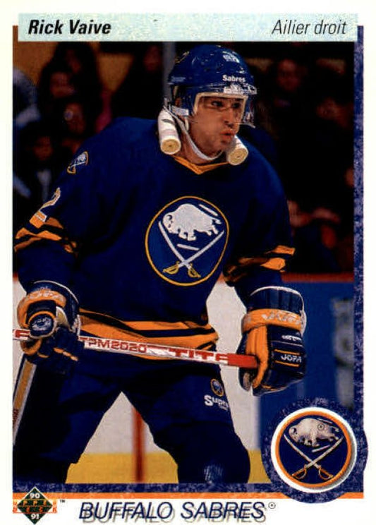 NHL 1990-91 Upper Deck French - No. 376 - Rick Vaive