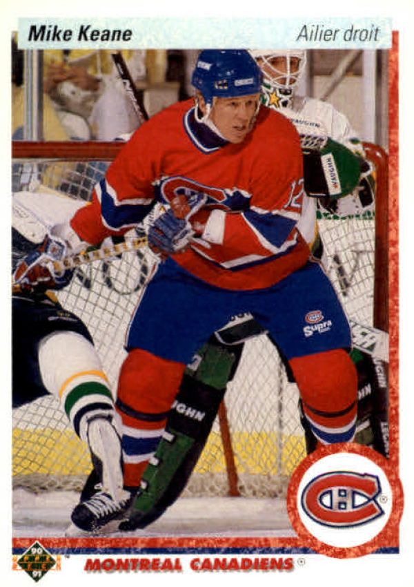 NHL 1990-91 Upper Deck French - No 382 - Mike Keane