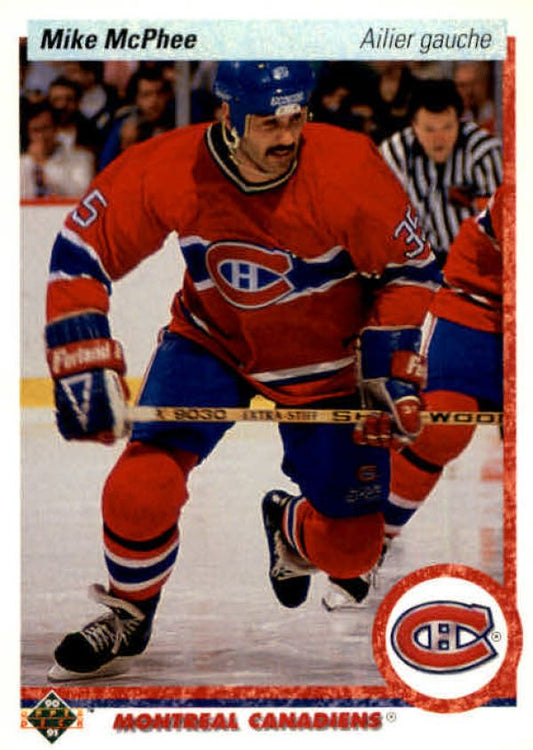 NHL 1990-91 Upper Deck French - No. 384 - Mike McPhee