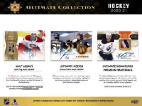 NHL 2020-21 Upper Deck Ultimate Collection Hobby Box