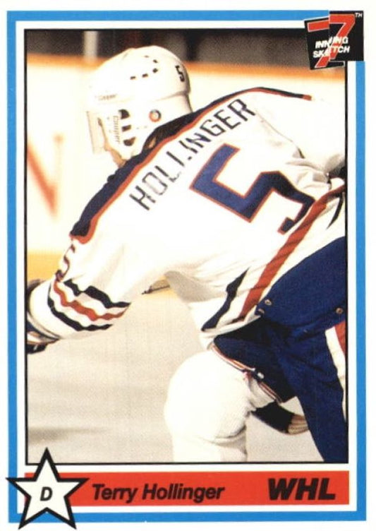 NHL 1990-91 7th Inning Sketch WHL - No 165 - Terry Hollinger