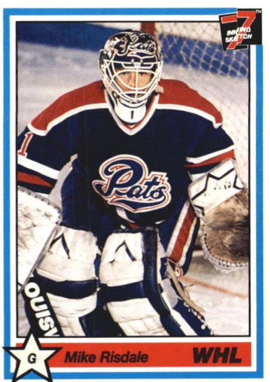 NHL 1990-91 7th Inning Sketch WHL - No 166 - Mike Risdale