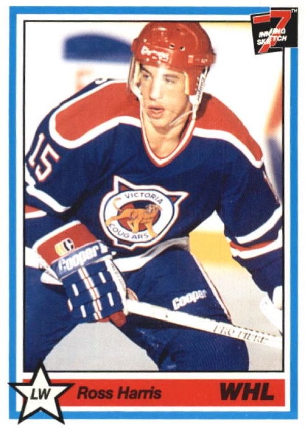 NHL 1990-91 7th Inning Sketch WHL - No 244 - Ross Harris