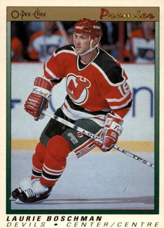 NHL 1990-91 OPC Premier - No 8 - Laurie Boschman