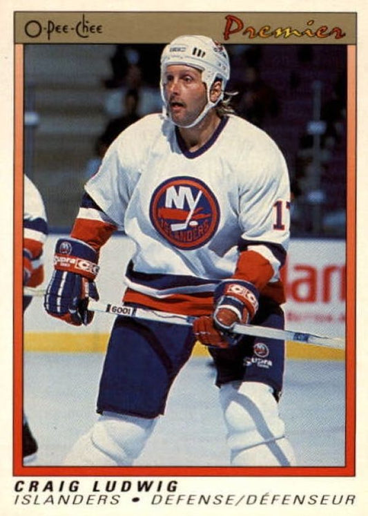 NHL 1990-91 OPC Premier - No 64 - Craig Ludwig