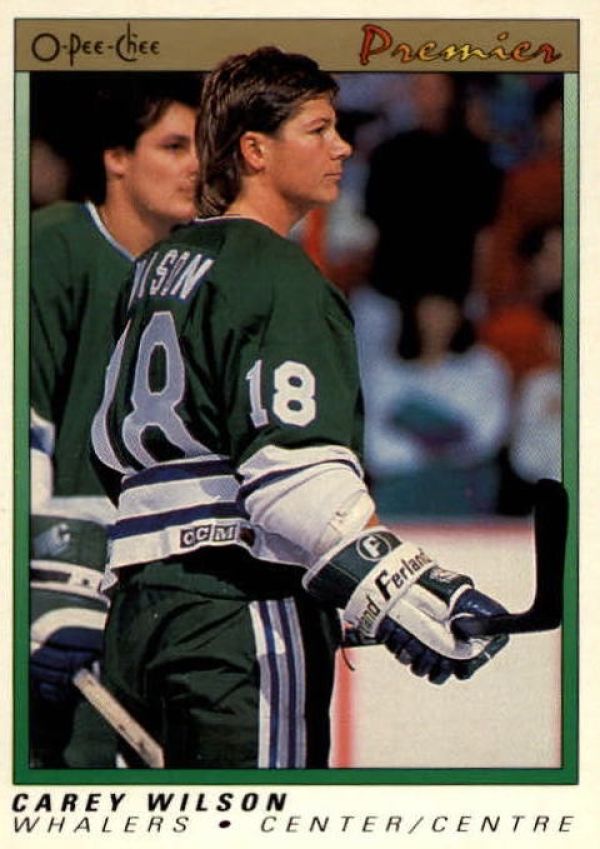 NHL 1990-91 OPC Premier - No 128 - Carey Wilson