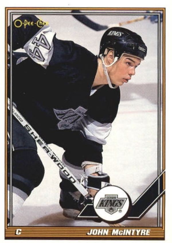 NHL 1991-92 O-Pee-Chee - No 37 - John McIntyre