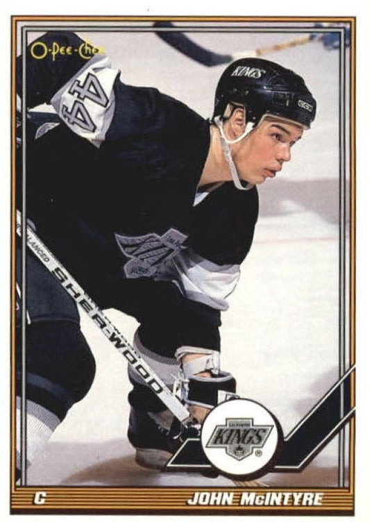 NHL 1991-92 O-Pee-Chee - No. 37 - John McIntyre