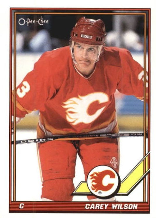 NHL 1991-92 O-Pee-Chee - No 85 - Carey Wilson