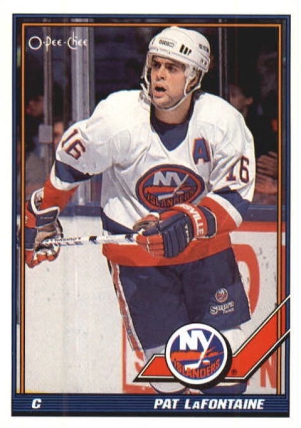 NHL 1991-92 O-Pee-Chee - No 80 - Pat LaFontaine