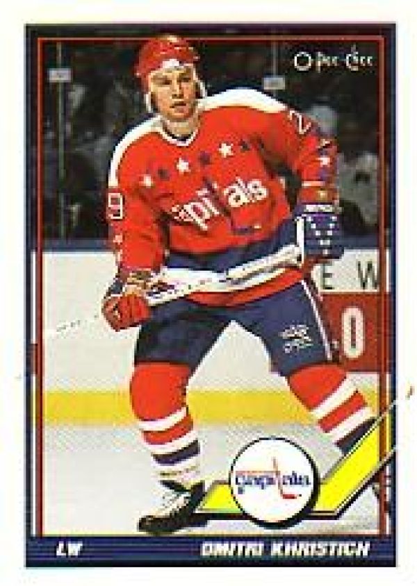 NHL 1991-92 O-Pee-Chee - No 78 - Dmitri Khristich