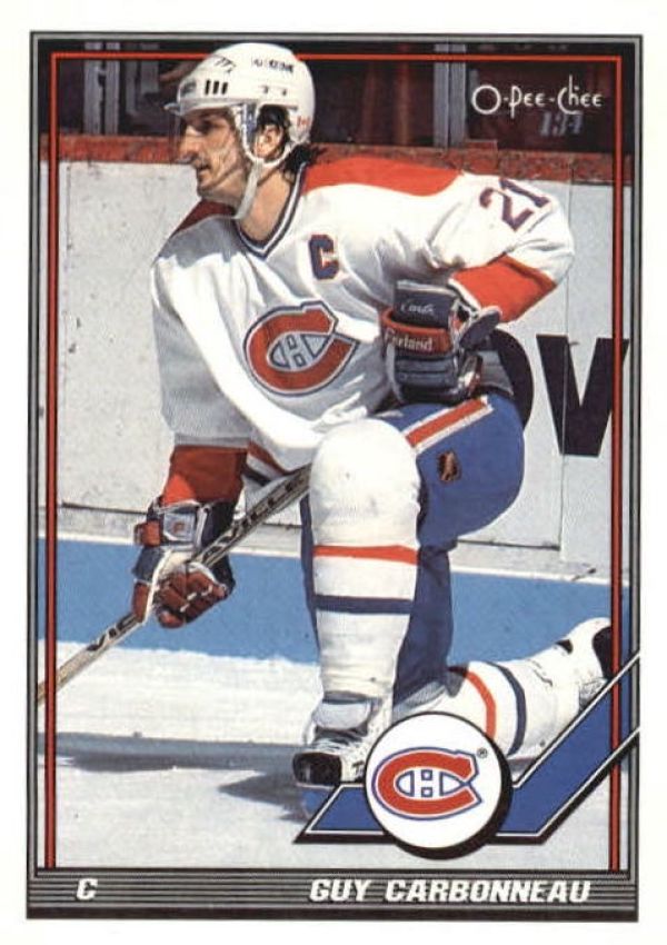 NHL 1991-92 O-Pee-Chee - No 54 - Guy Carbonneau