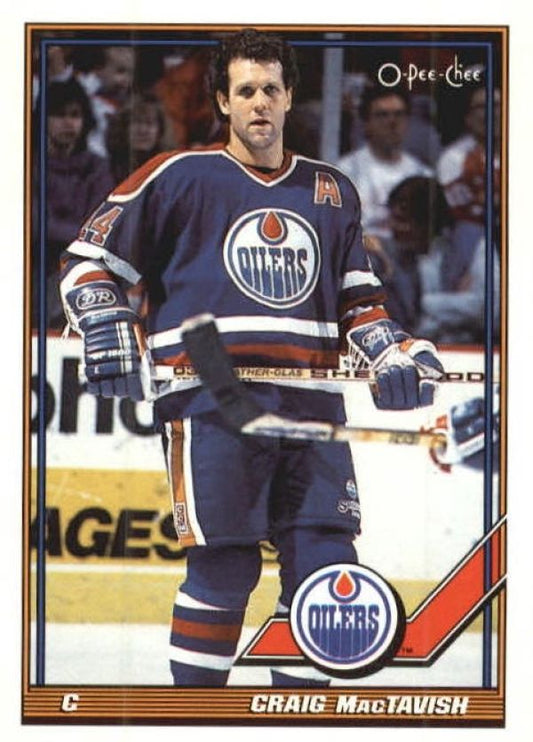 NHL 1991-92 O-Pee-Chee - No 63 - Craig MacTavish