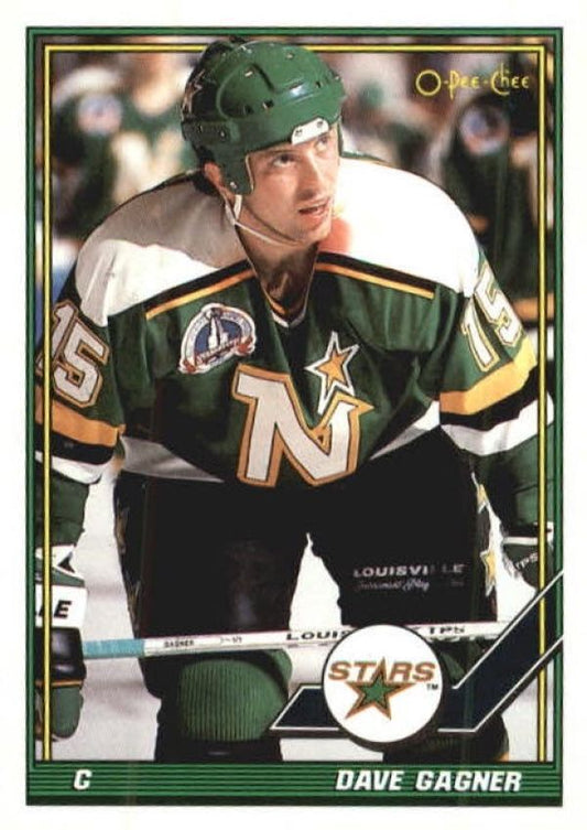 NHL 1991-92 O-Pee-Chee - No 74 - Dave Gagner