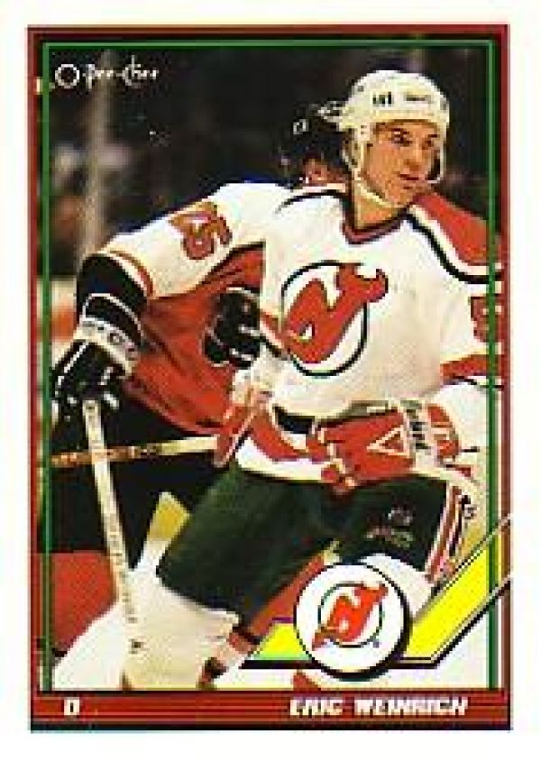 NHL 1991-92 O-Pee-Chee - No 92 - Eric Weinrich