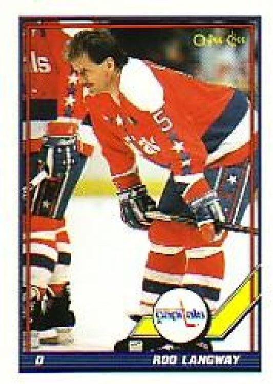 NHL 1991-92 O-Pee-Chee - No 105 - Rod Langway