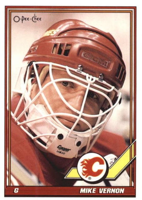 NHL 1991-92 O-Pee-Chee - No 107 - Mike Vernon