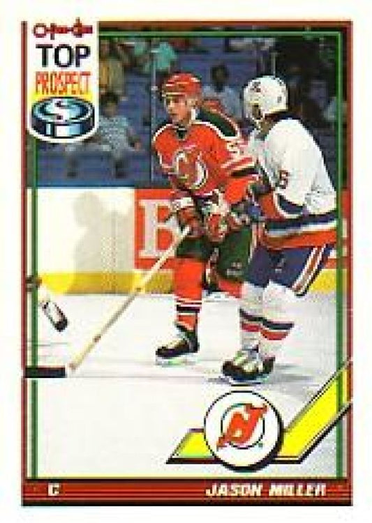 NHL 1991-92 O-Pee-Chee - No 163 - Jason Miller