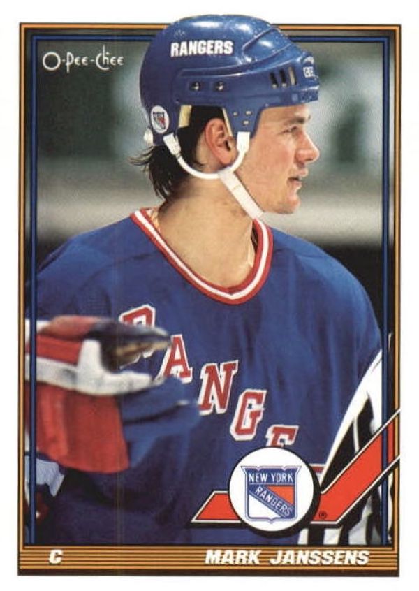 NHL 1991-92 O-Pee-Chee - No 186 - Mark Janssens