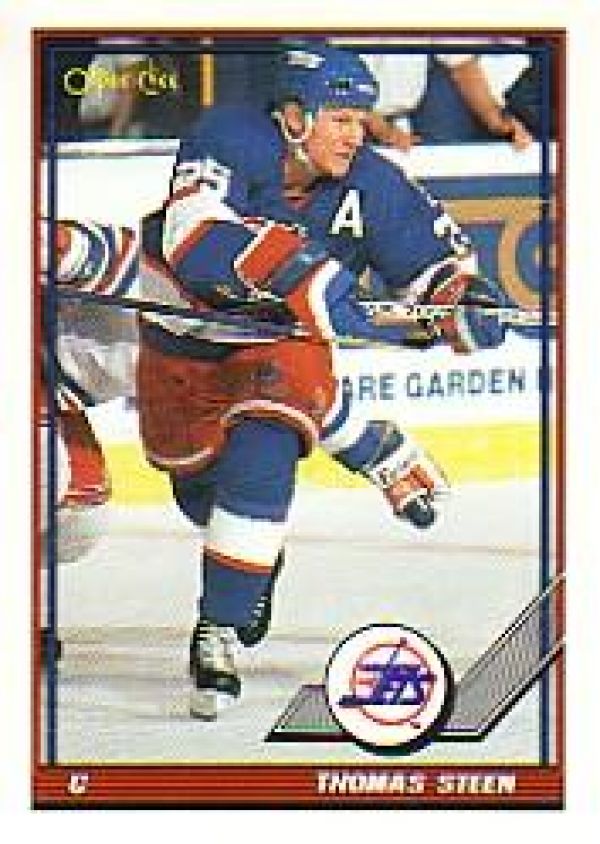 NHL 1991-92 O-Pee-Chee - No 218 - Thomas Steen