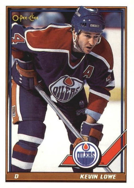 NHL 1991-92 O-Pee-Chee - No 220 - Kevin Lowe