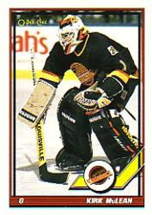 NHL 1991-92 O-Pee-Chee - No 221 - Kirk McLean